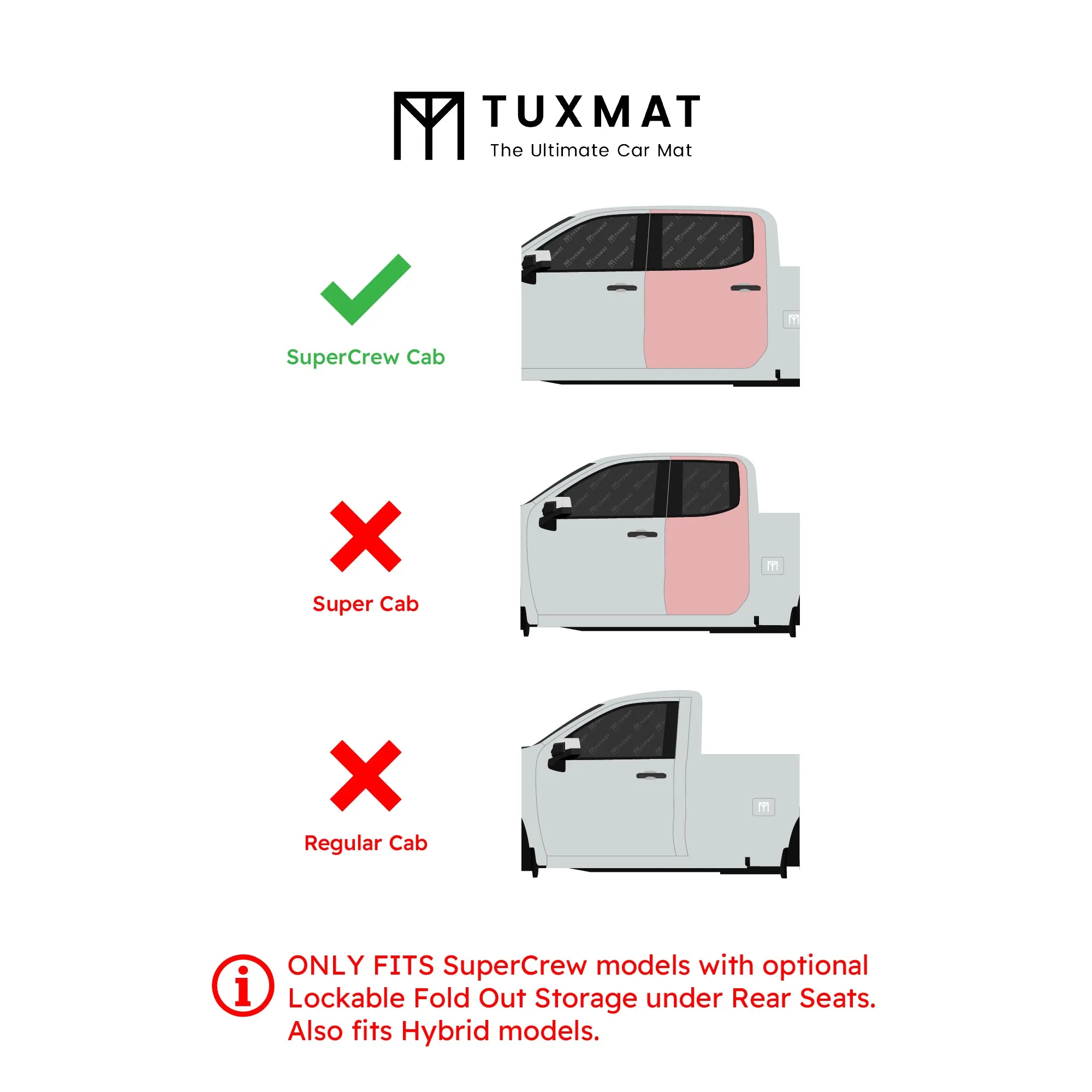 Ford F150 SuperCrew with Rear Seat Fold Out Storage