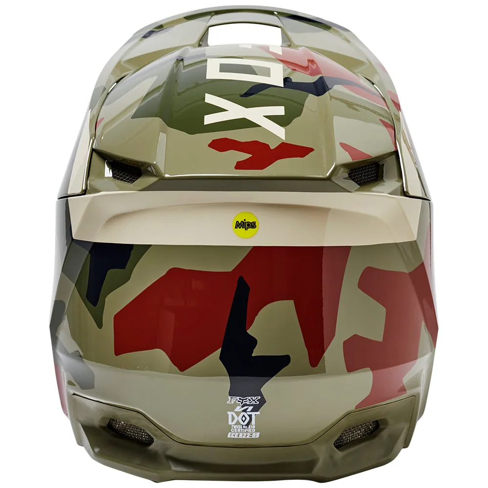 FOX V1 BNKR HELMET ECE [GREEN CAMO] S