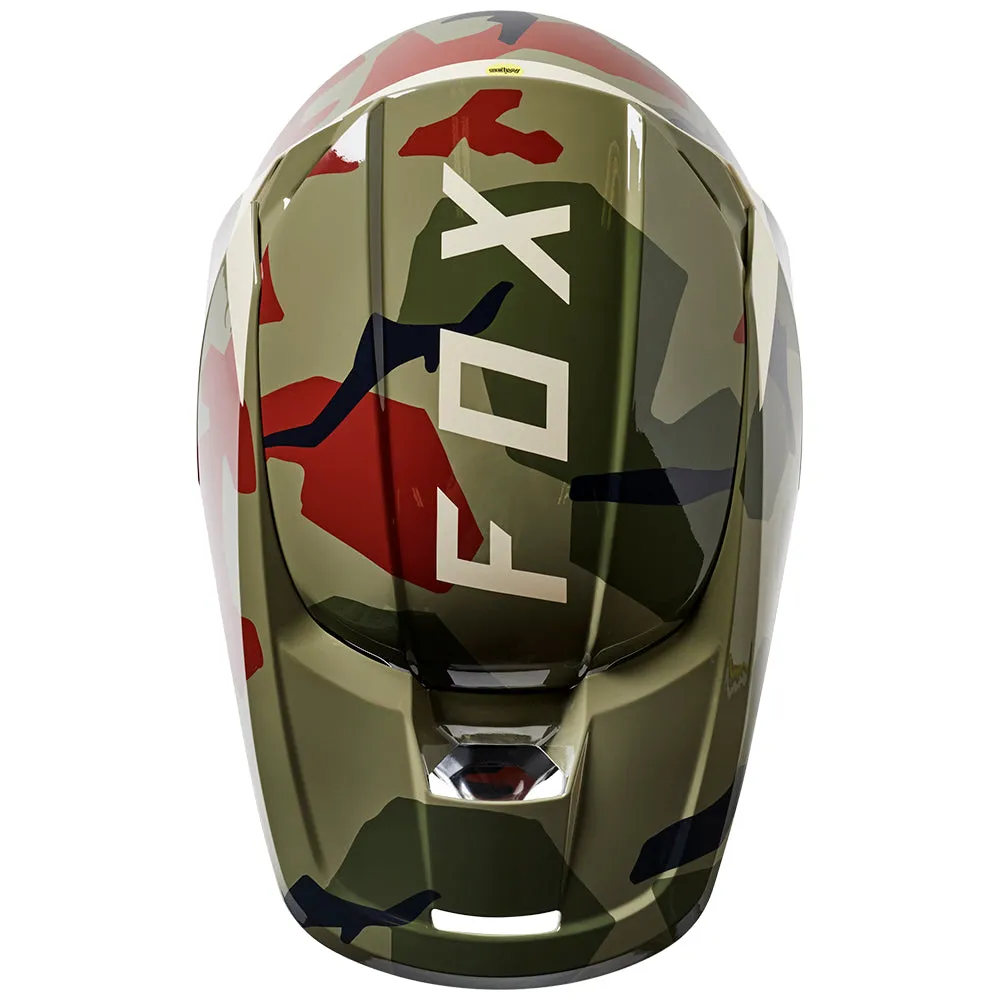 FOX V1 BNKR HELMET ECE [GREEN CAMO] S