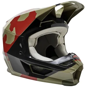 FOX V1 BNKR HELMET ECE [GREEN CAMO] S