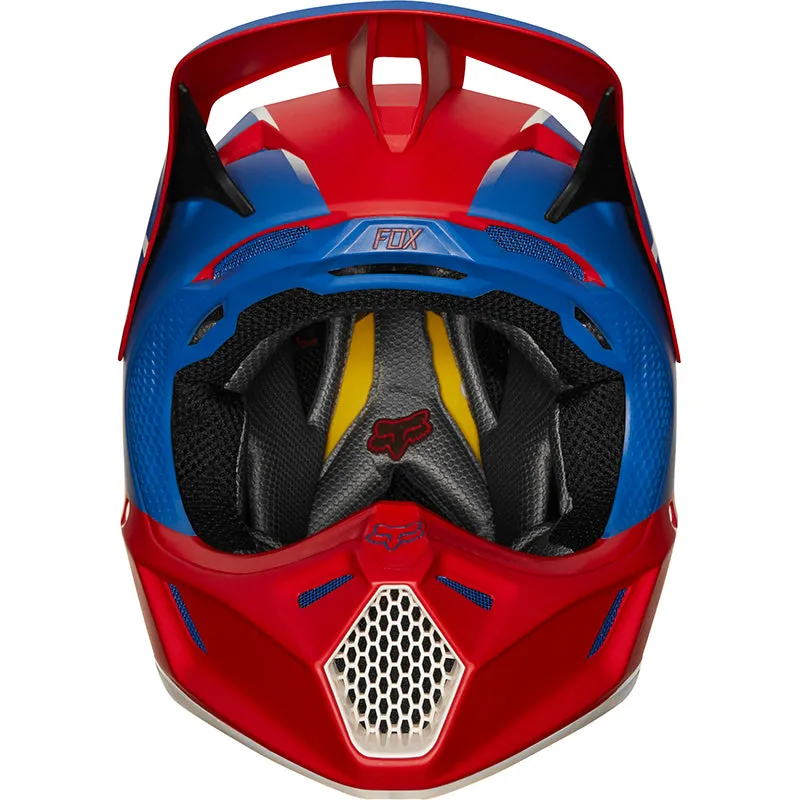 FOX V3 KILA HELMET ECE [BLUE/RED] SMALL