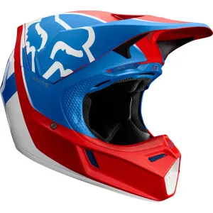 FOX V3 KILA HELMET ECE [BLUE/RED] SMALL