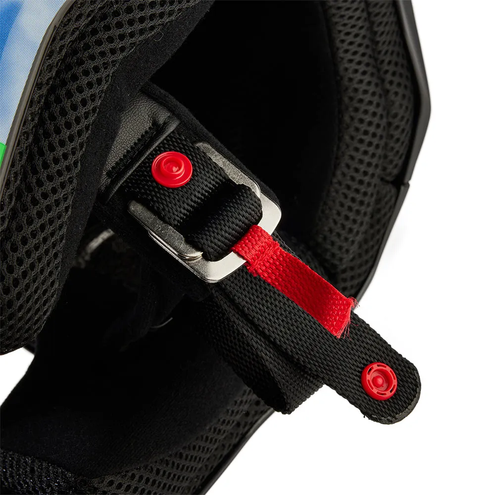 FOX YOUTH V1 ATLAS HELMET [BLACK/GREEN]