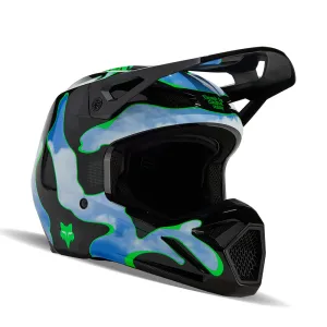 FOX YOUTH V1 ATLAS HELMET [BLACK/GREEN]