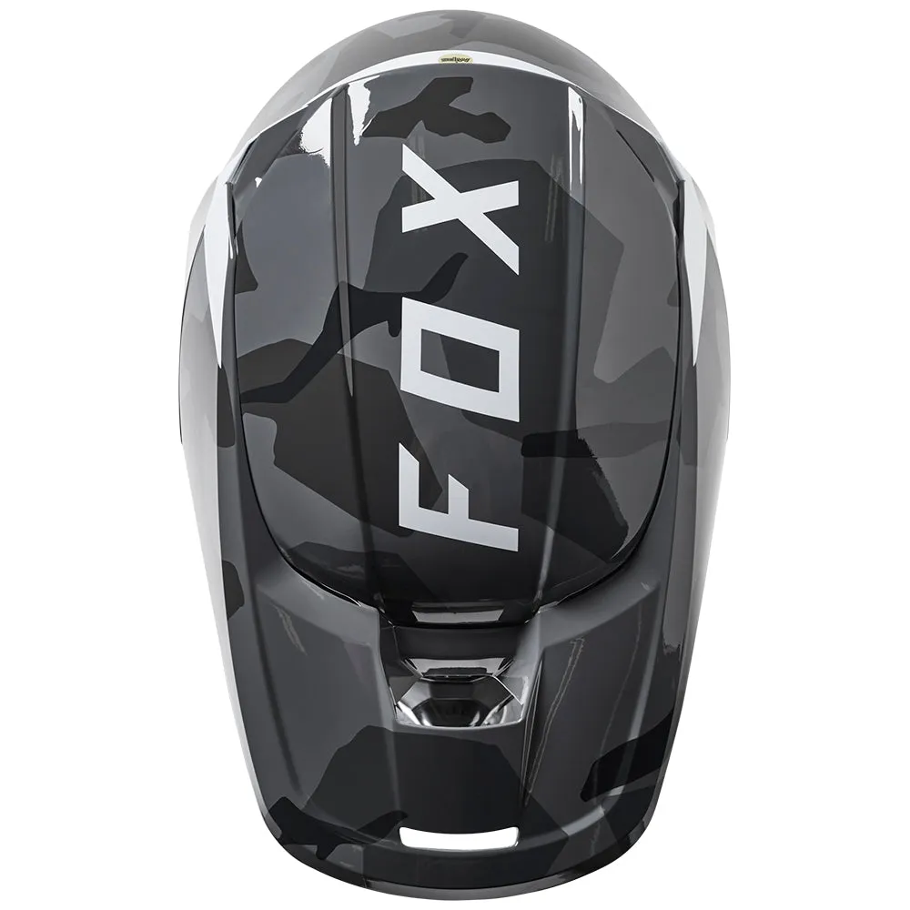 FOX YOUTH V1 BNKR HELMET ECE [BLACK CAMO]