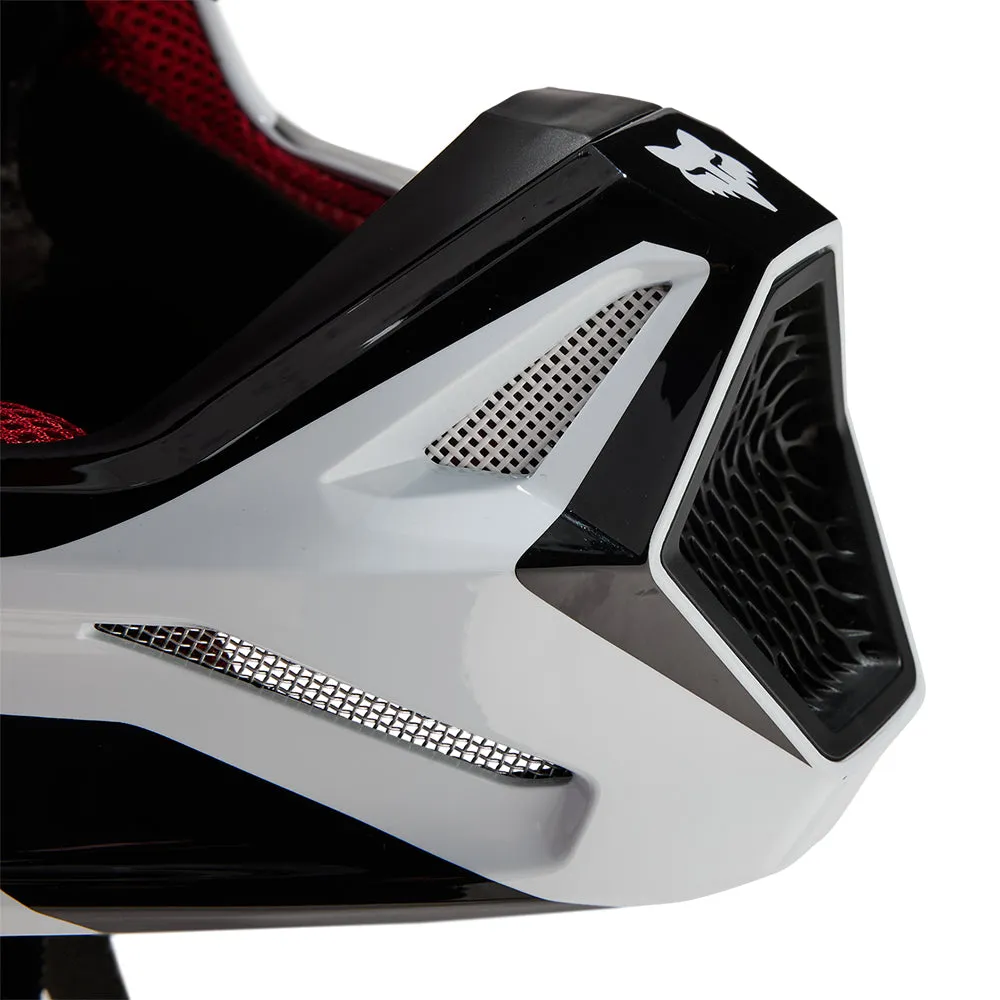 FOX YOUTH V1 FLORA HELMET [WHITE/BLACK]