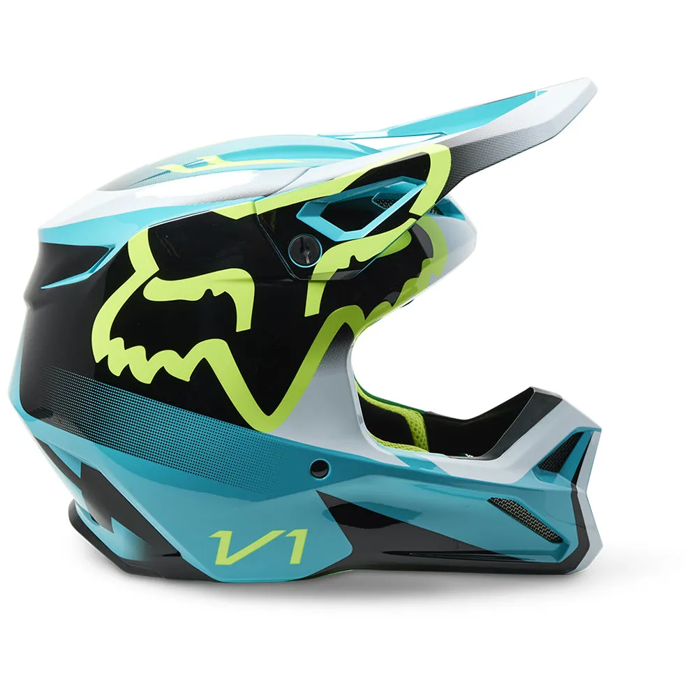 FOX YOUTH V1 LEED HELMET MIPS ECE [TEAL] YS