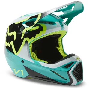 FOX YOUTH V1 LEED HELMET MIPS ECE [TEAL] YS