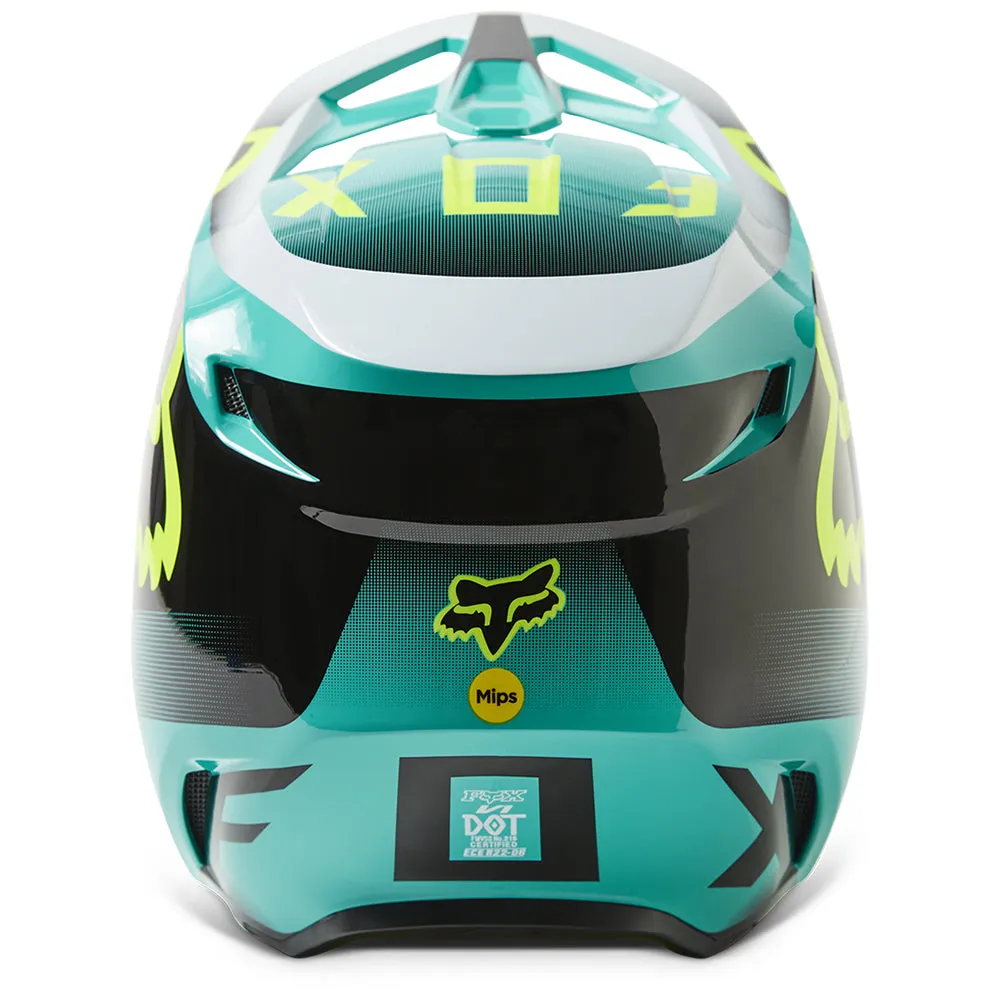 FOX YOUTH V1 LEED HELMET MIPS ECE [TEAL] YS