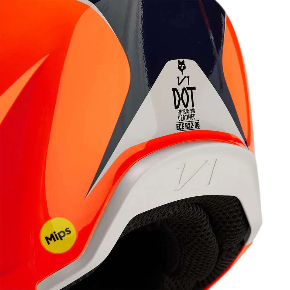 FOX YOUTH V1 NITRO HELMET [FLO ORANGE]