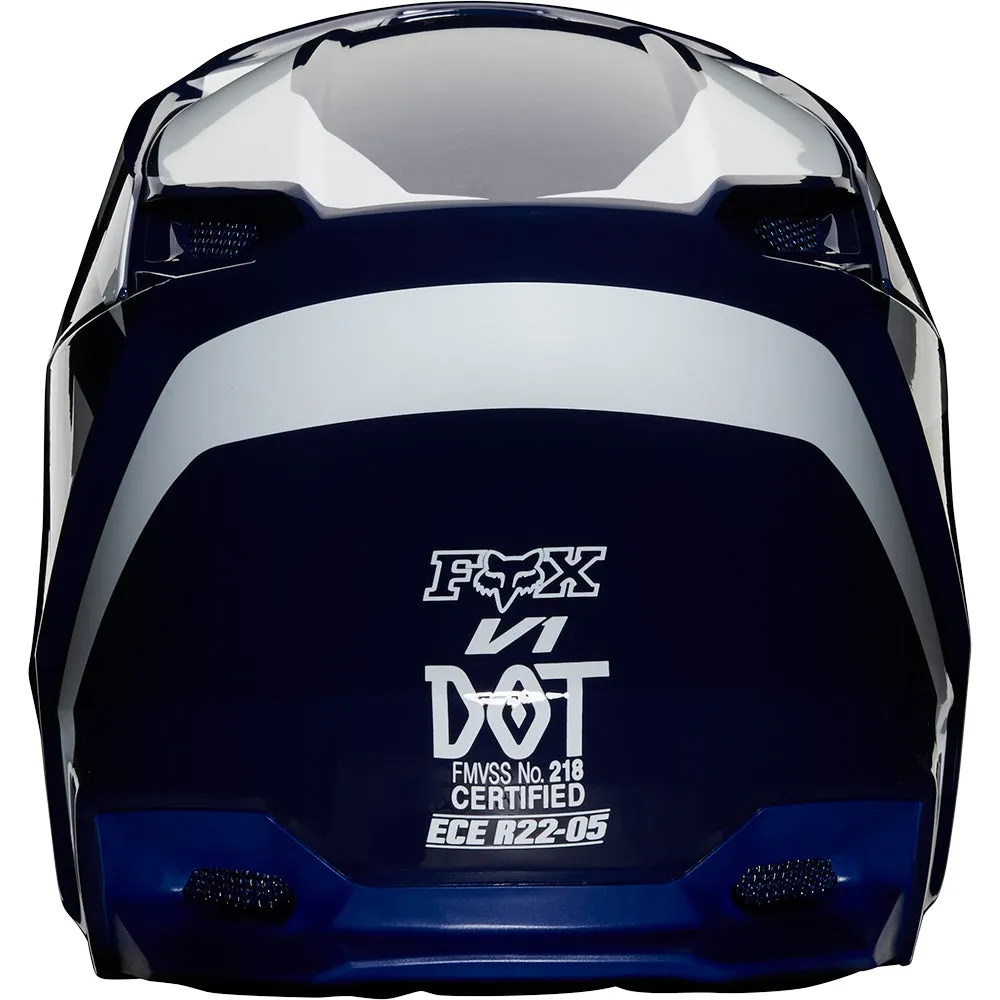 FOX YOUTH V1 PRIX HELMET ECE [NAVY]