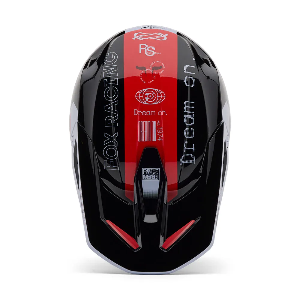 FOX YOUTH V1 RACE SPEC HELMET MIPS CE [FLO RED]