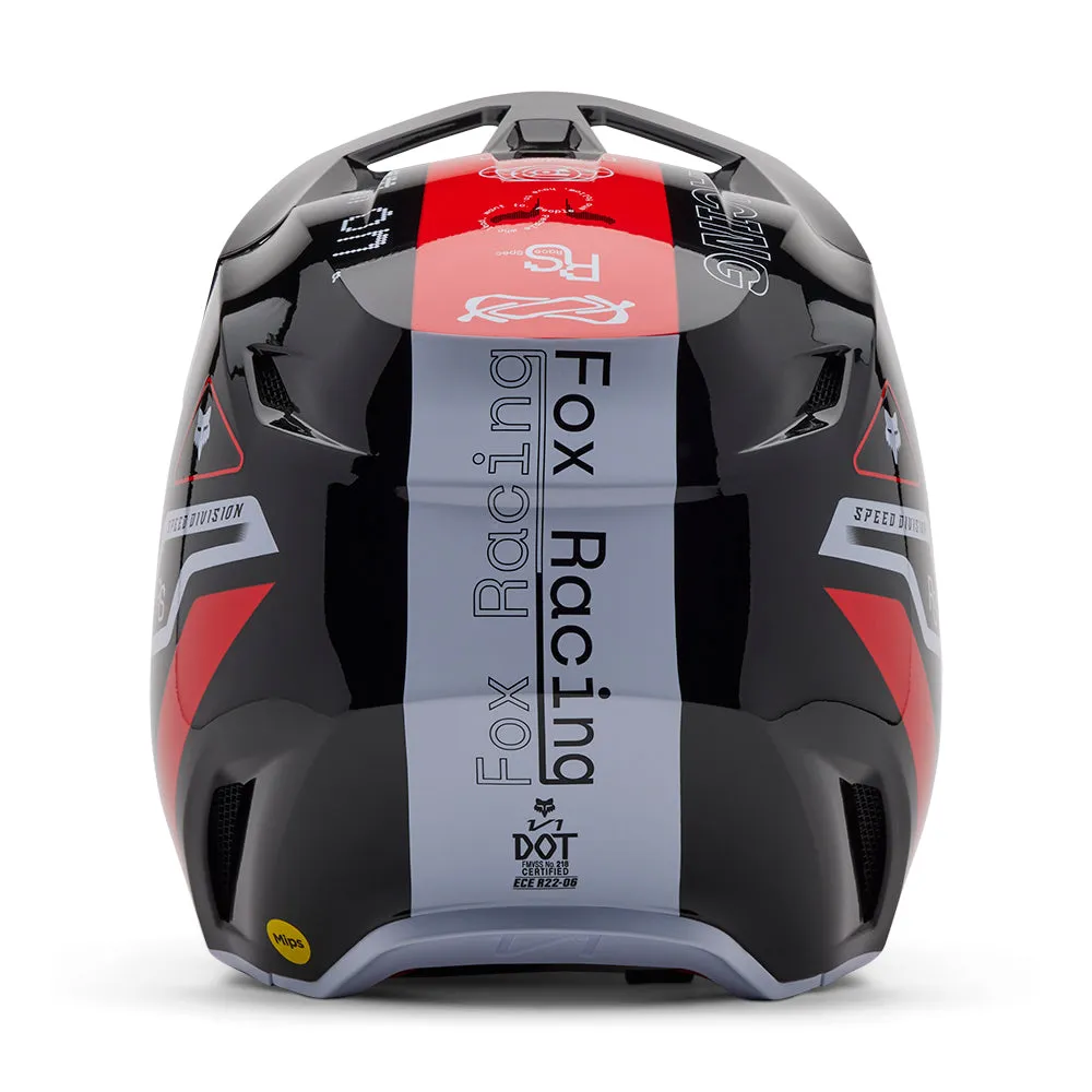 FOX YOUTH V1 RACE SPEC HELMET MIPS CE [FLO RED]