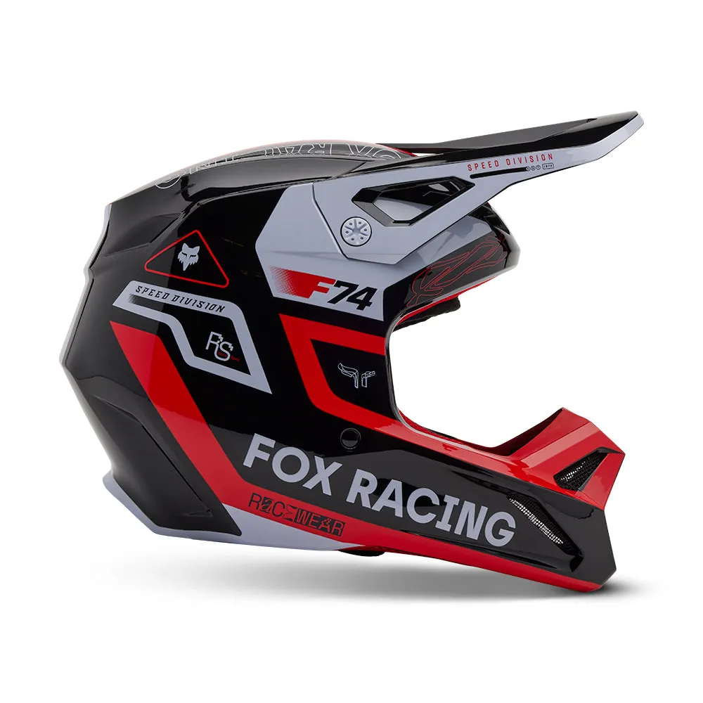 FOX YOUTH V1 RACE SPEC HELMET MIPS CE [FLO RED]