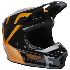 FOX YOUTH V1 SKEW HELMET ECE [BLACK/GOLD]