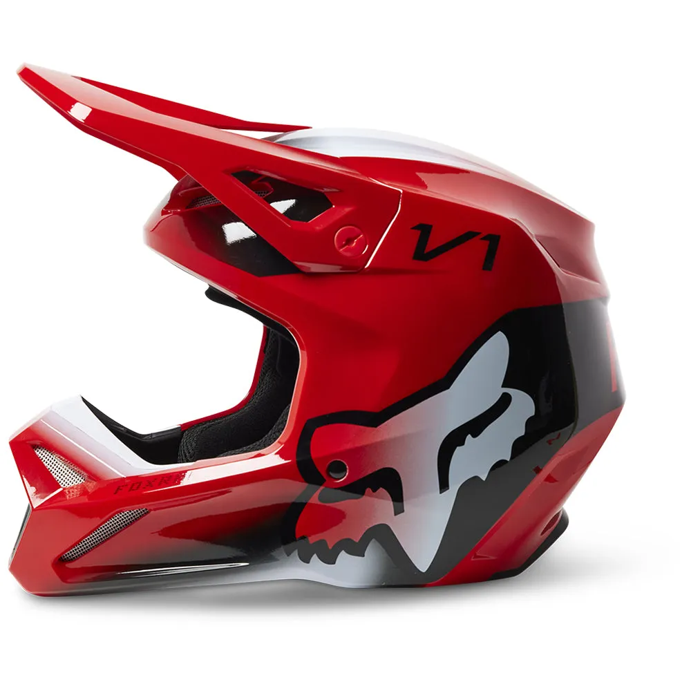 FOX YOUTH V1 TOXSYK HELMET MIPS ECE [FLO RED]