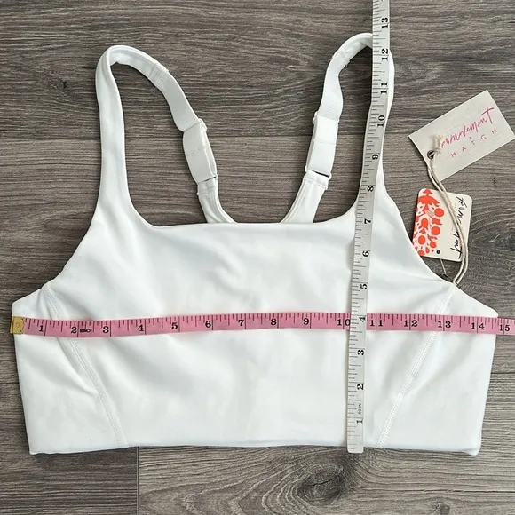 Free People Movement x HATCH Never Better Square Neck Maternity Bra Small White