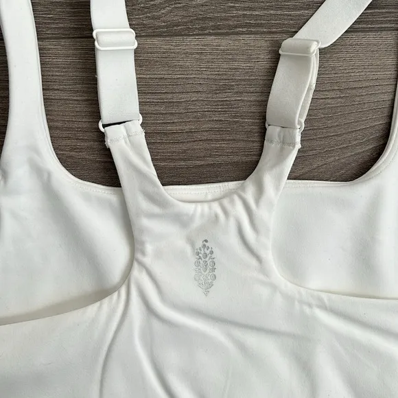 Free People Movement x HATCH Never Better Square Neck Maternity Bra Small White