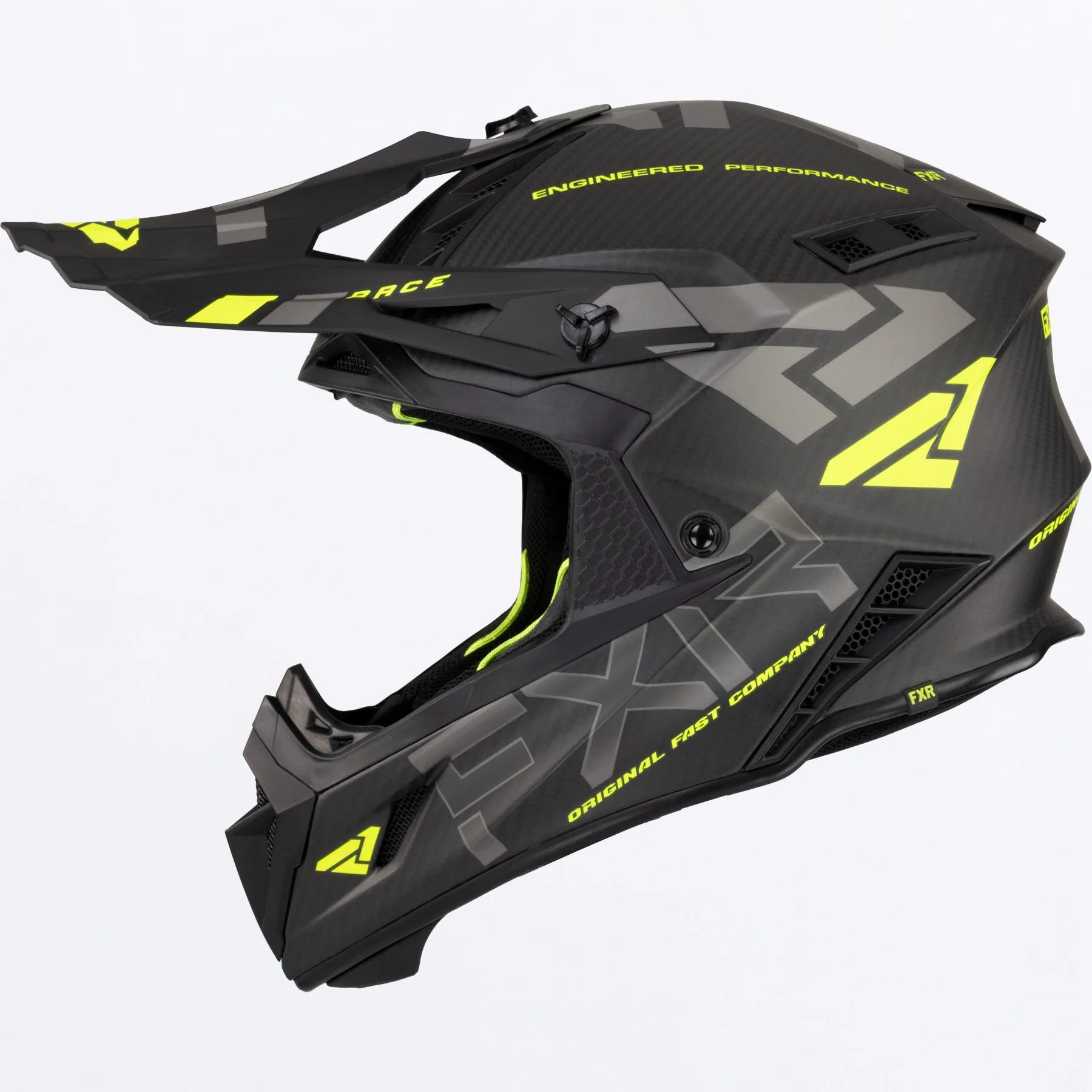 FXR Helium Carbon Helmet w/ D-Ring