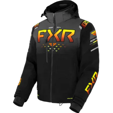 FXR Men's Helium 2 in 1 Jacket, Black/Char/Inferno