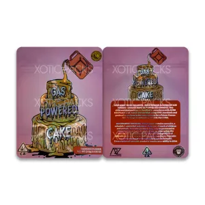 Gas Powered Cake Mylar Bag 3.5 Grams