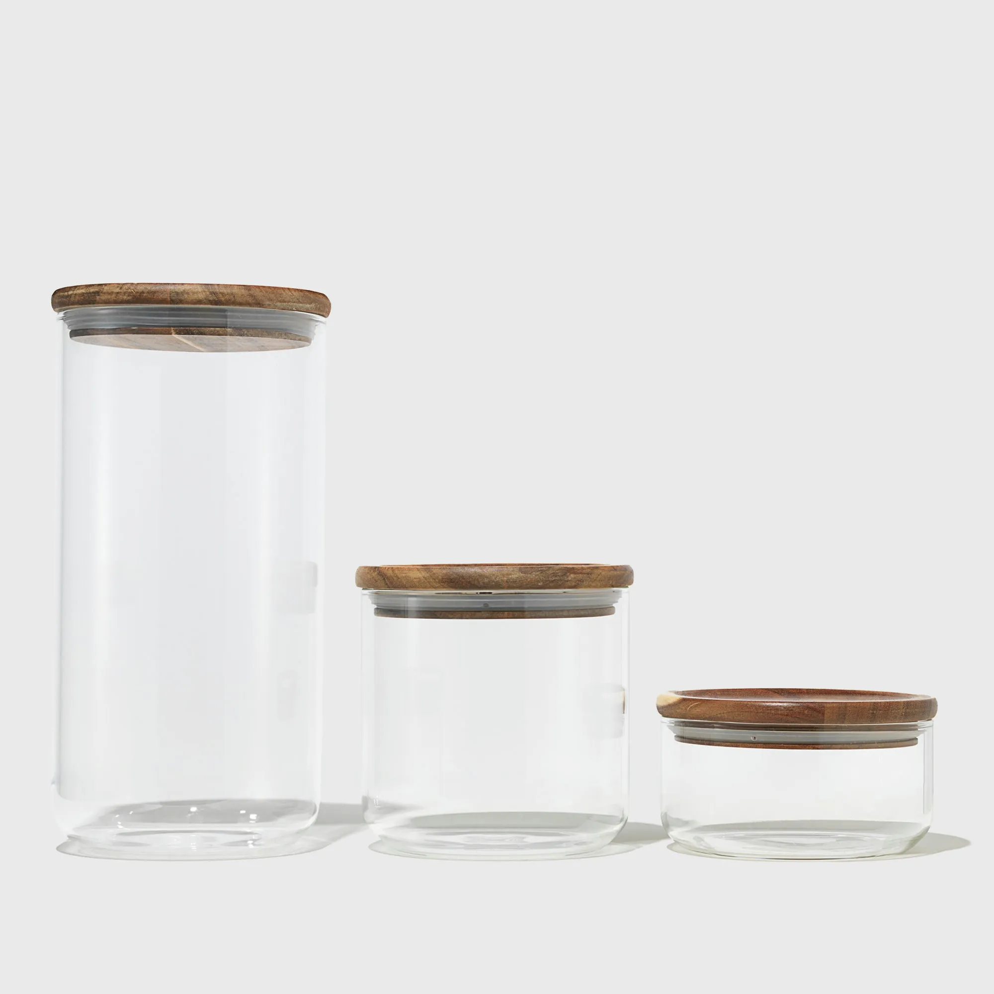 Glass Canisters (Set of 3)