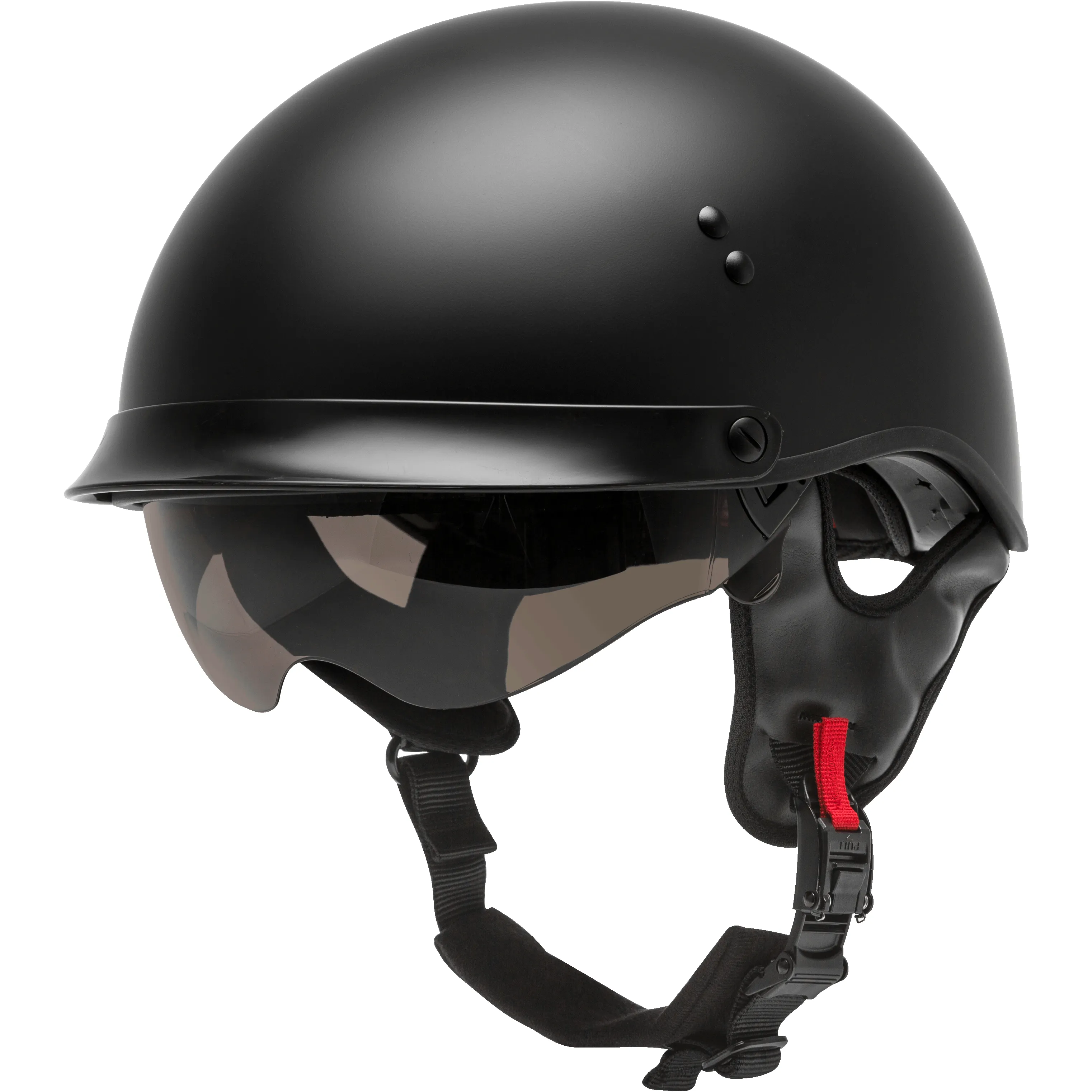 GMAX  HH-65 Half Helmet Full Dressed Matte Black