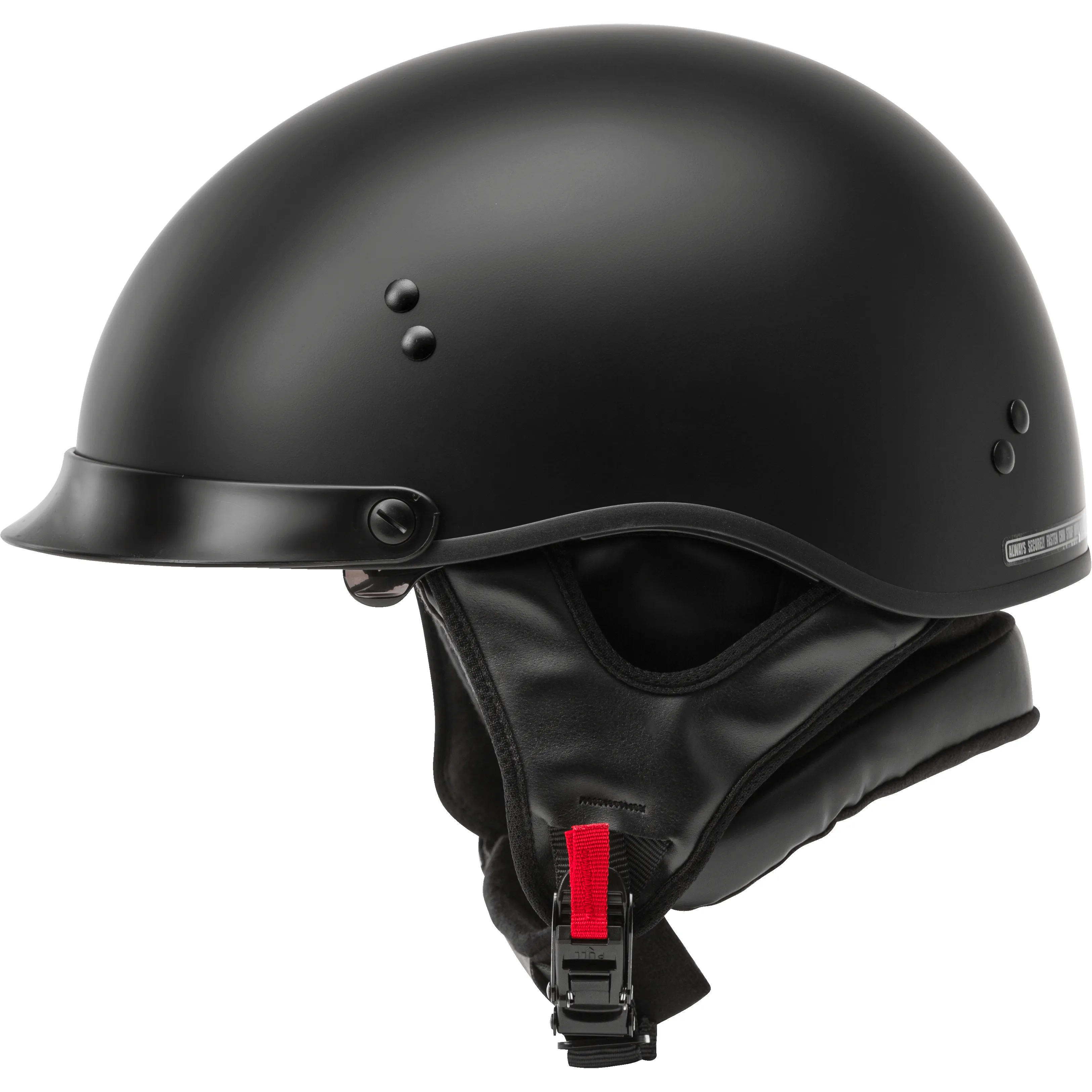 GMAX  HH-65 Half Helmet Full Dressed Matte Black