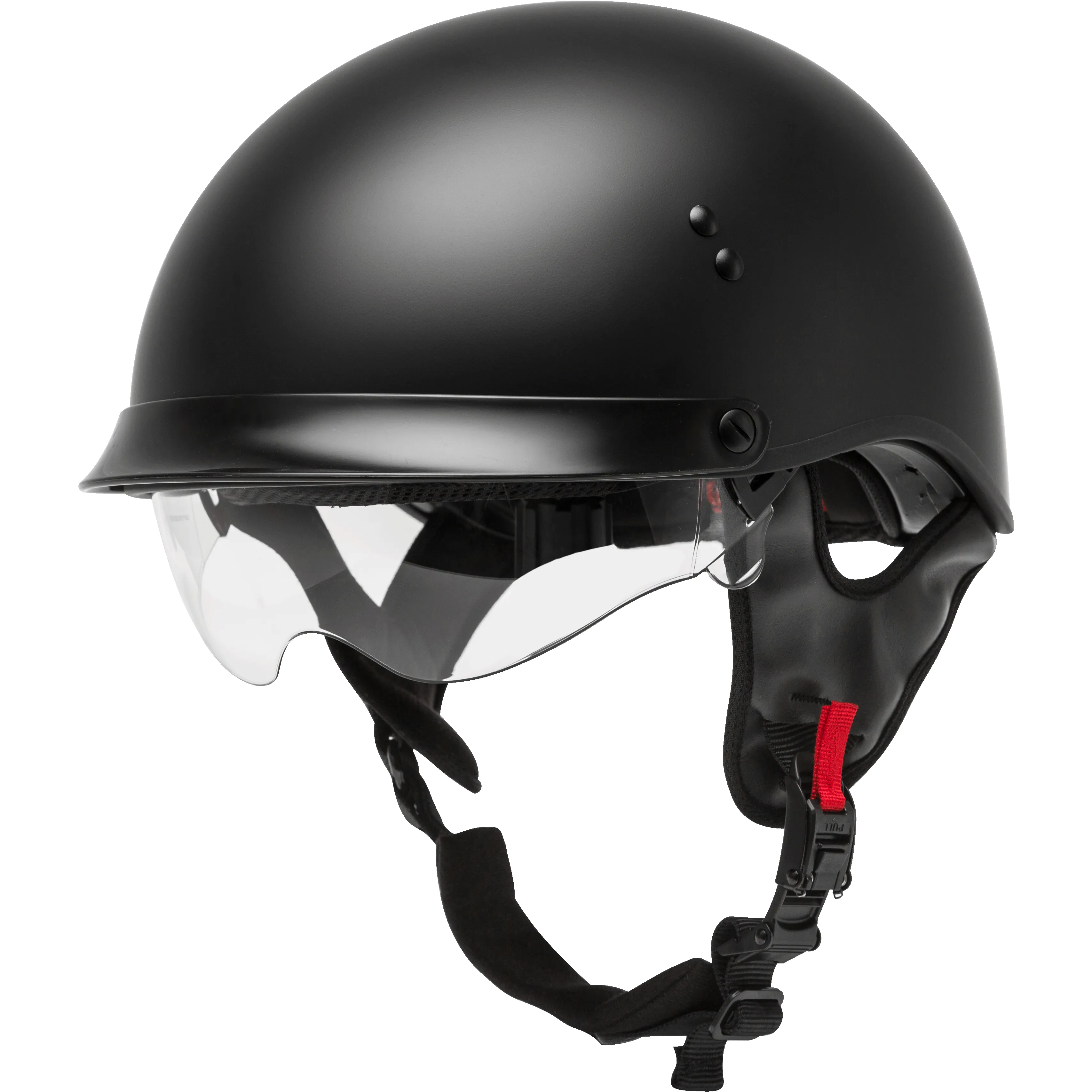 GMAX  HH-65 Half Helmet Full Dressed Matte Black