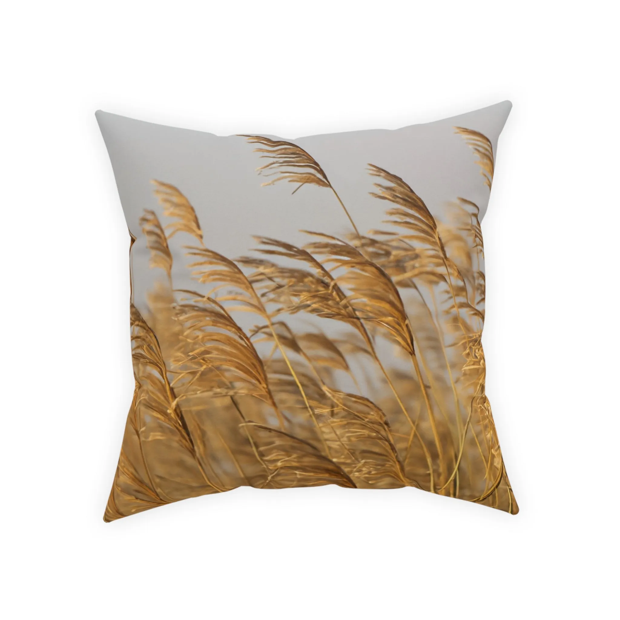 Golden Grass Broadcloth Pillow