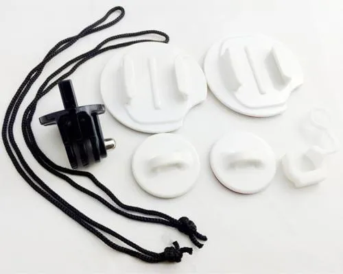 GoPro Surfboard Mounts Kits Set for Hero 1/2/3/3 /4 Cameras - White