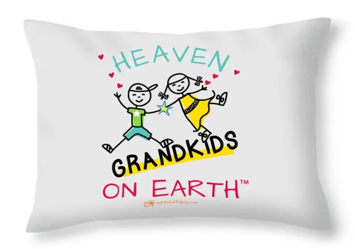 Grandkids Heaven on Earth - Throw Pillow