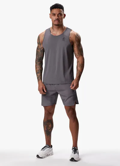 Gym King Flex Vest Fossil Grey/Black
