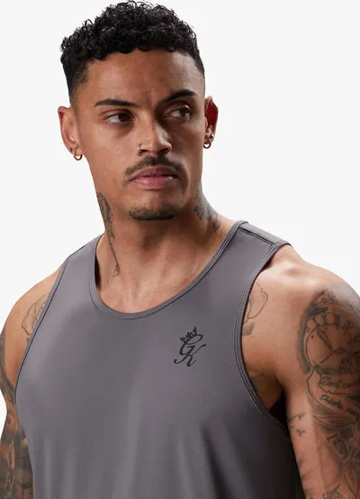 Gym King Flex Vest Fossil Grey/Black