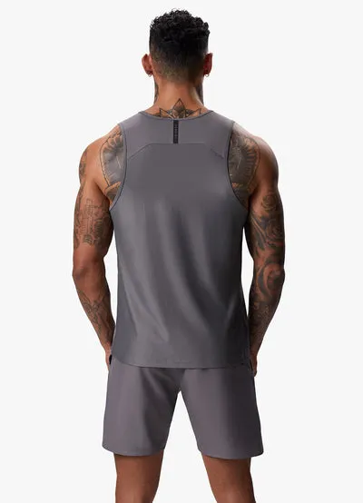 Gym King Flex Vest Fossil Grey/Black