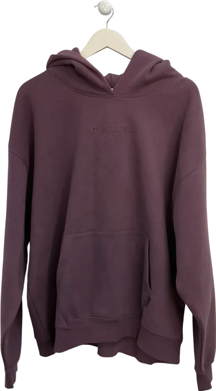 GYM KING Purple Luxe Hood In Deep Plum UK 14