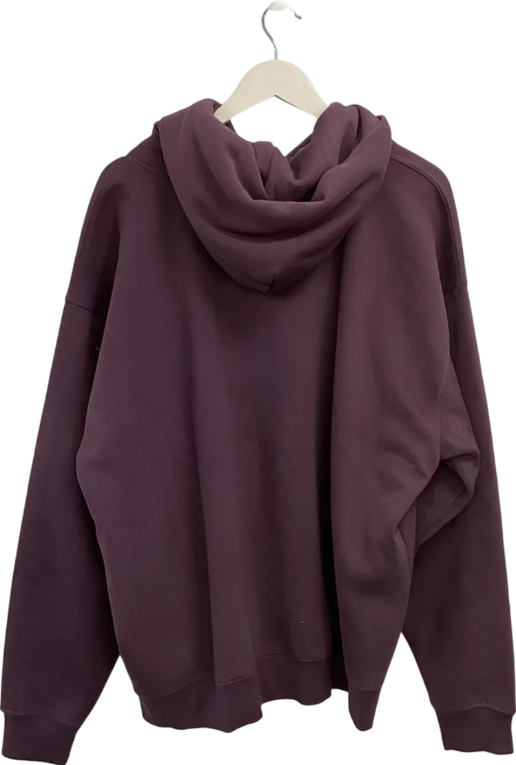 GYM KING Purple Luxe Hood In Deep Plum UK 14