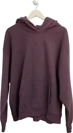 GYM KING Purple Luxe Hood In Deep Plum UK 14