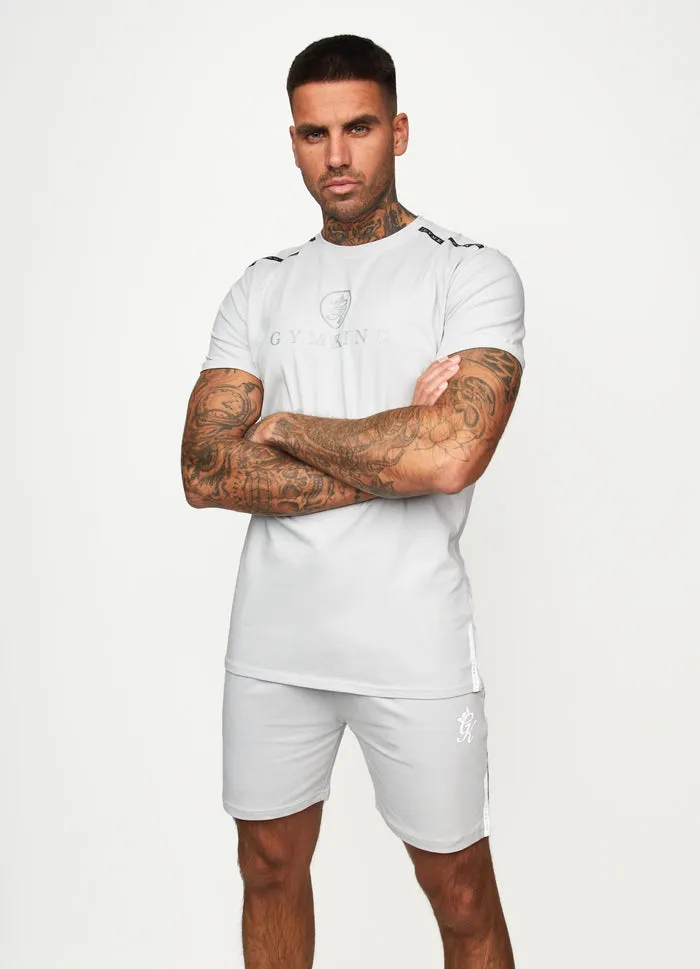 Gym King Sport Tape Pro T-Shirt Light Grey