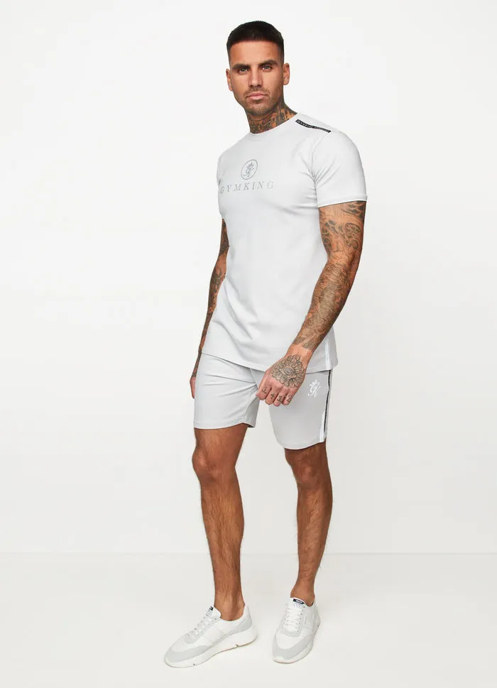 Gym King Sport Tape Pro T-Shirt Light Grey