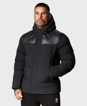 Gym King Summit Contrast Panel Jacket Black
