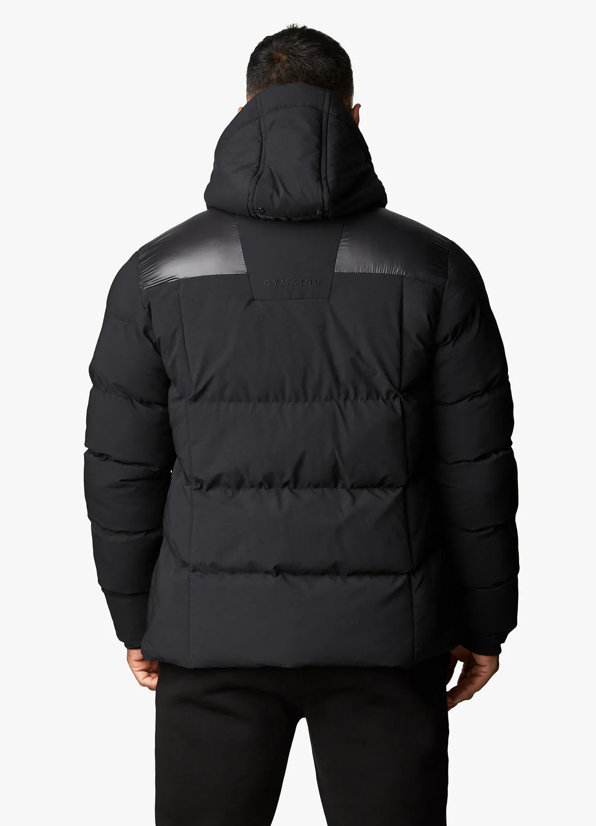 Gym King Summit Contrast Panel Jacket Black
