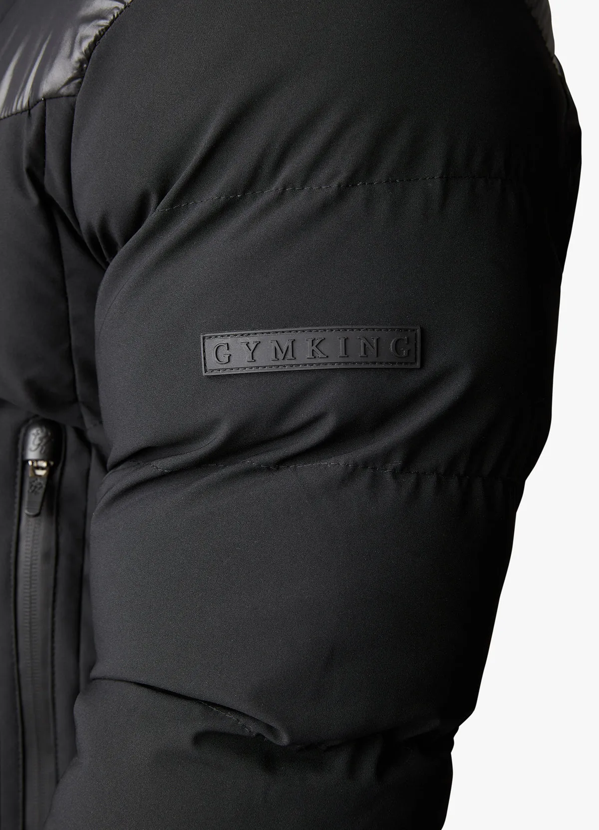 Gym King Summit Contrast Panel Jacket Black