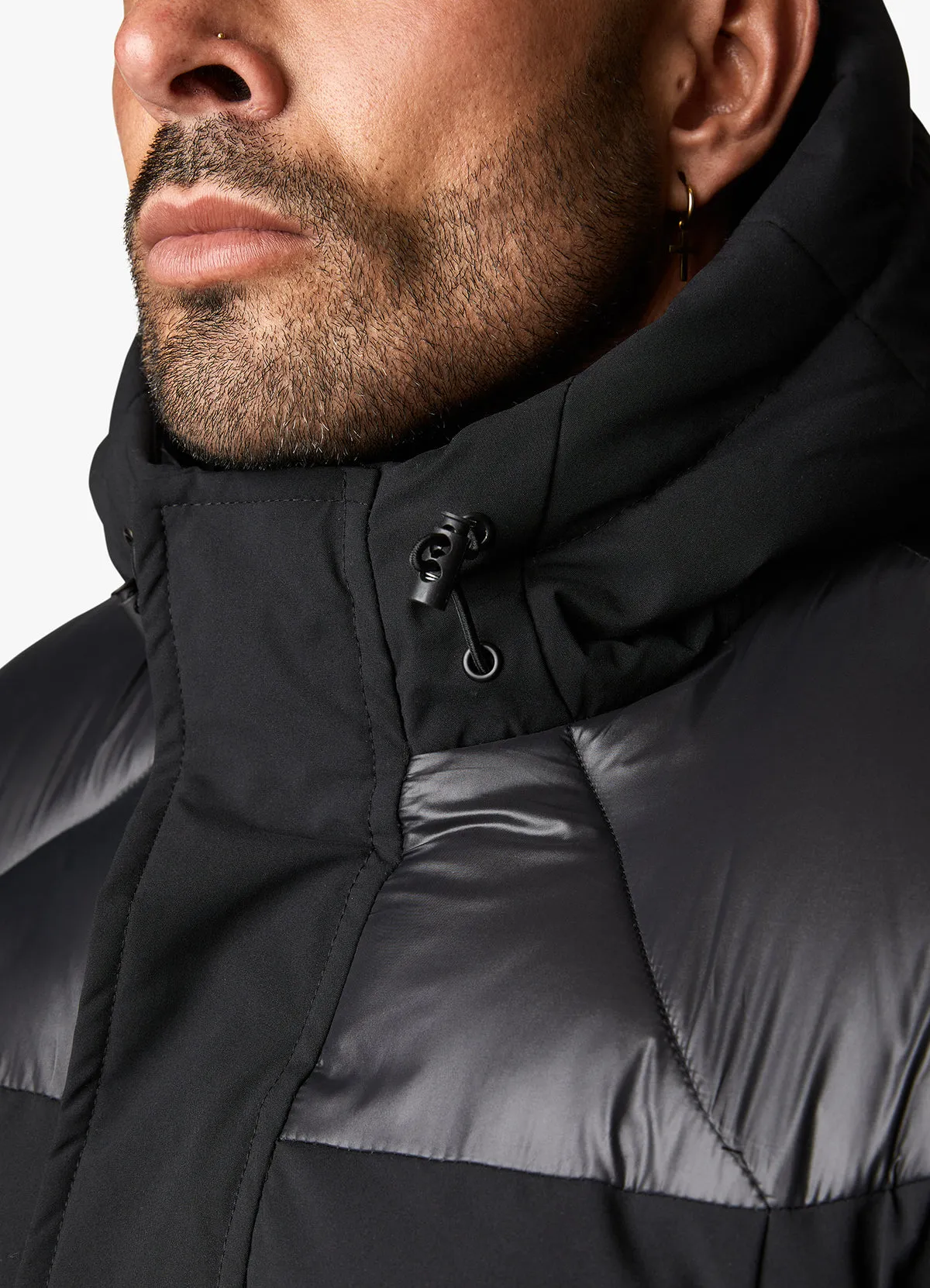 Gym King Summit Contrast Panel Jacket Black