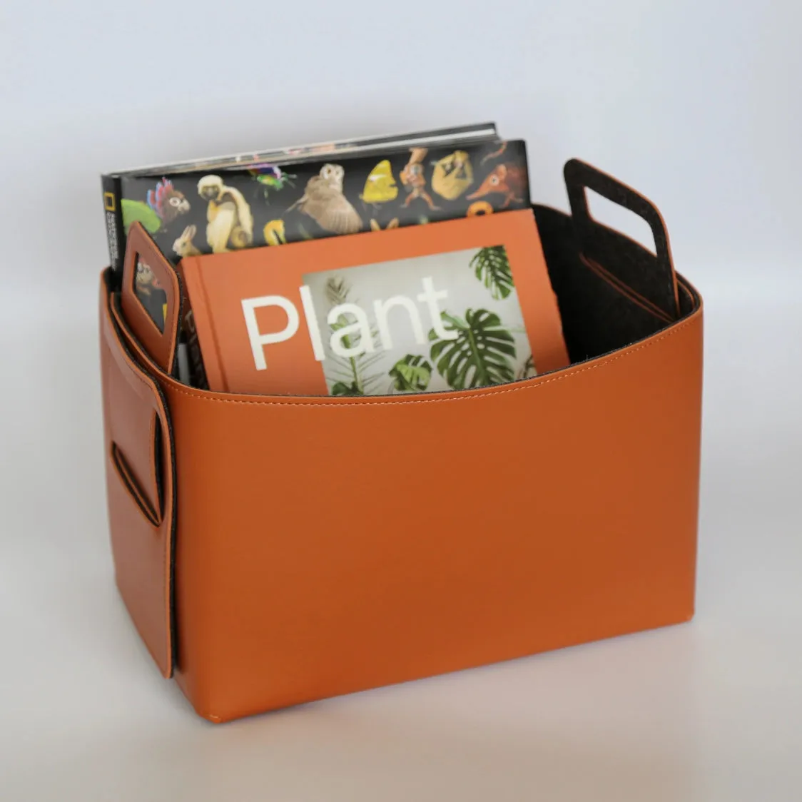 Haddington - Vegan Leather and Felt Storage Basket