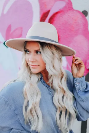 Hayden Wool Fedora Hat - Ivory