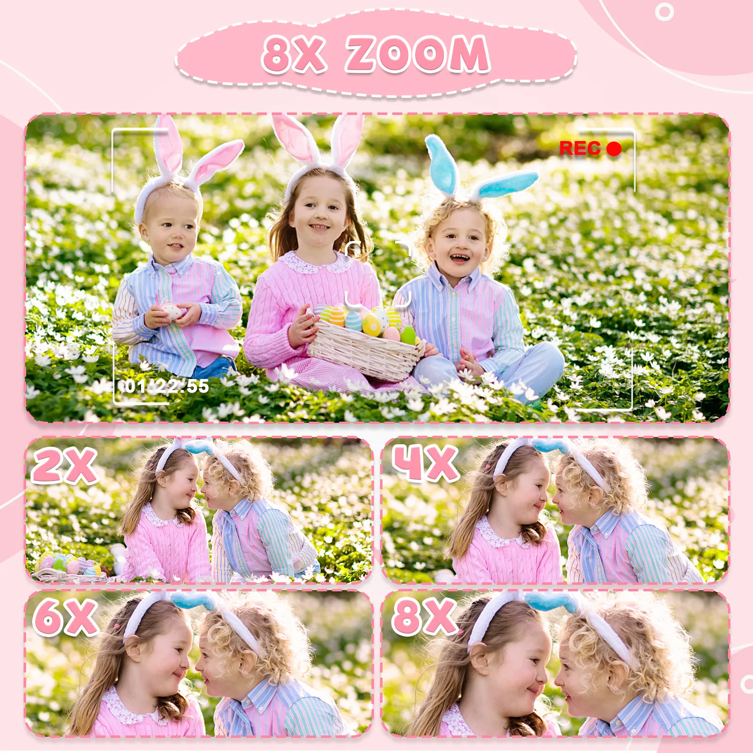 HD 1080P Toddler Digital Camera with Silicone Case - Perfect Gift for Kids