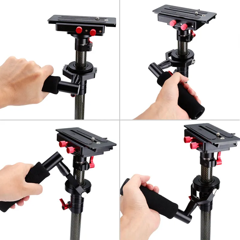 HD2000 Handheld Camera Stabilizer - Adjustable Mounts   Counter Weights, 53-78.5cm, 5-8kg Weight Bearing Capability