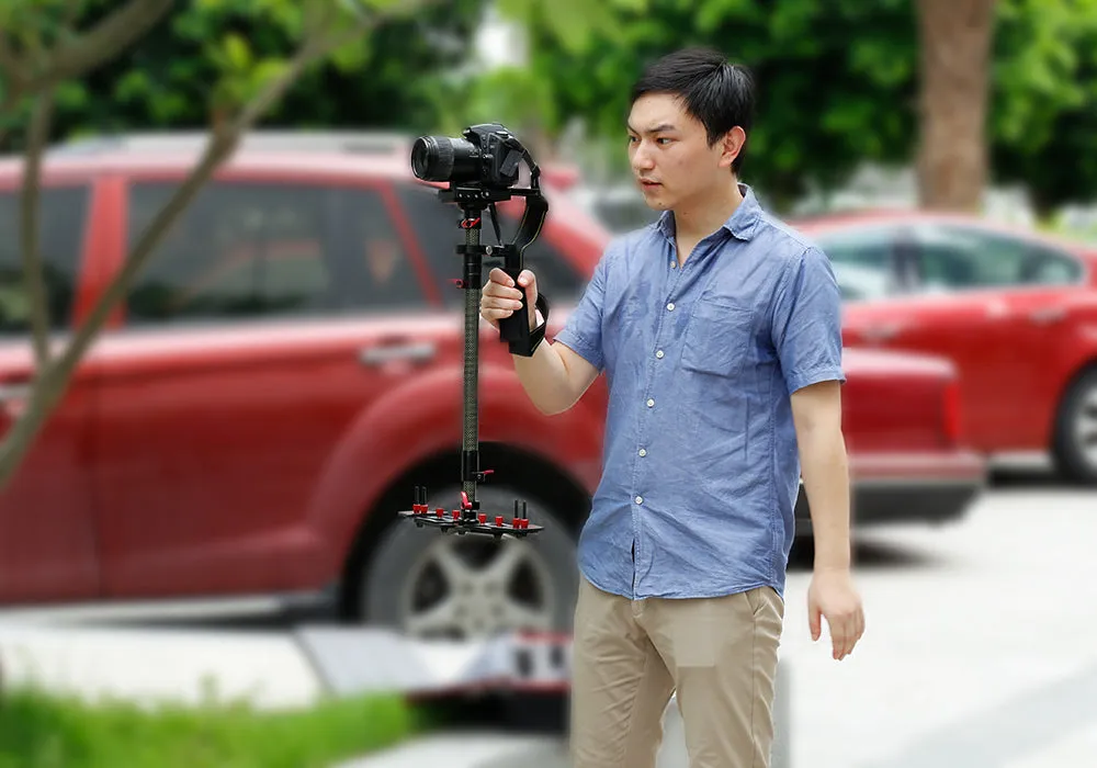 HD2000 Handheld Camera Stabilizer - Adjustable Mounts   Counter Weights, 53-78.5cm, 5-8kg Weight Bearing Capability