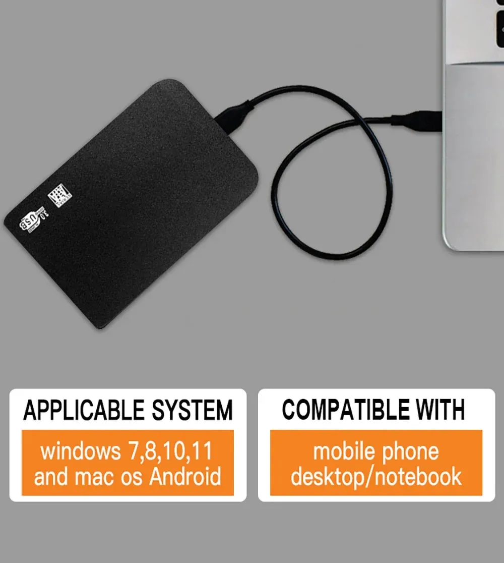 High-Speed Portable Storage 1TB External SSD Drive